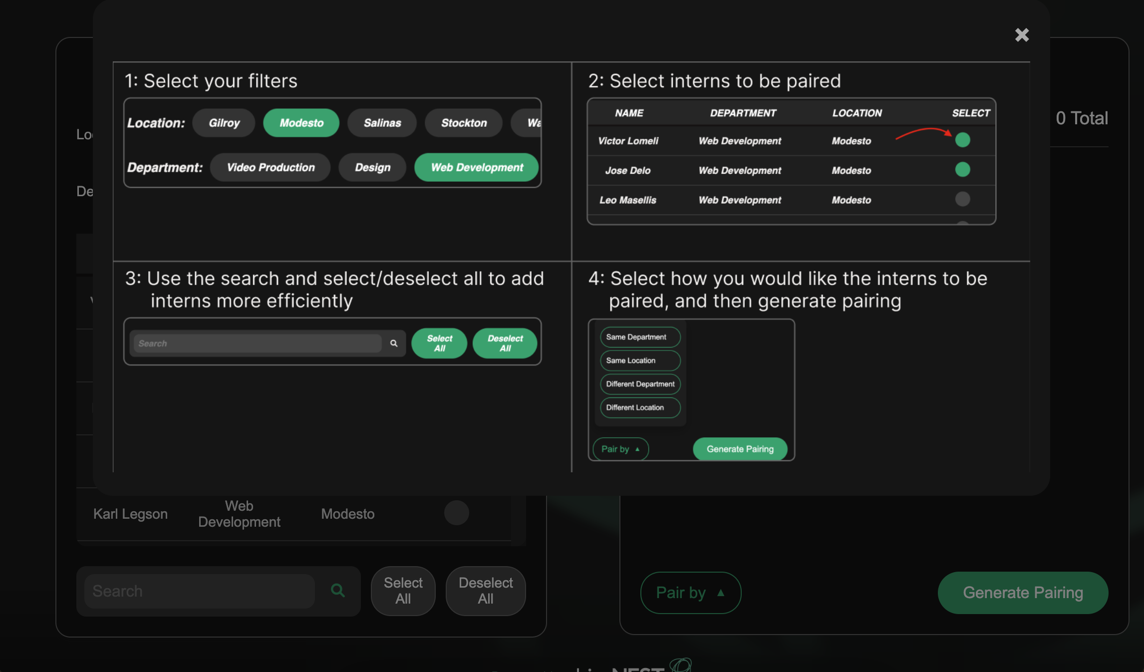 React nestwork tutorial page