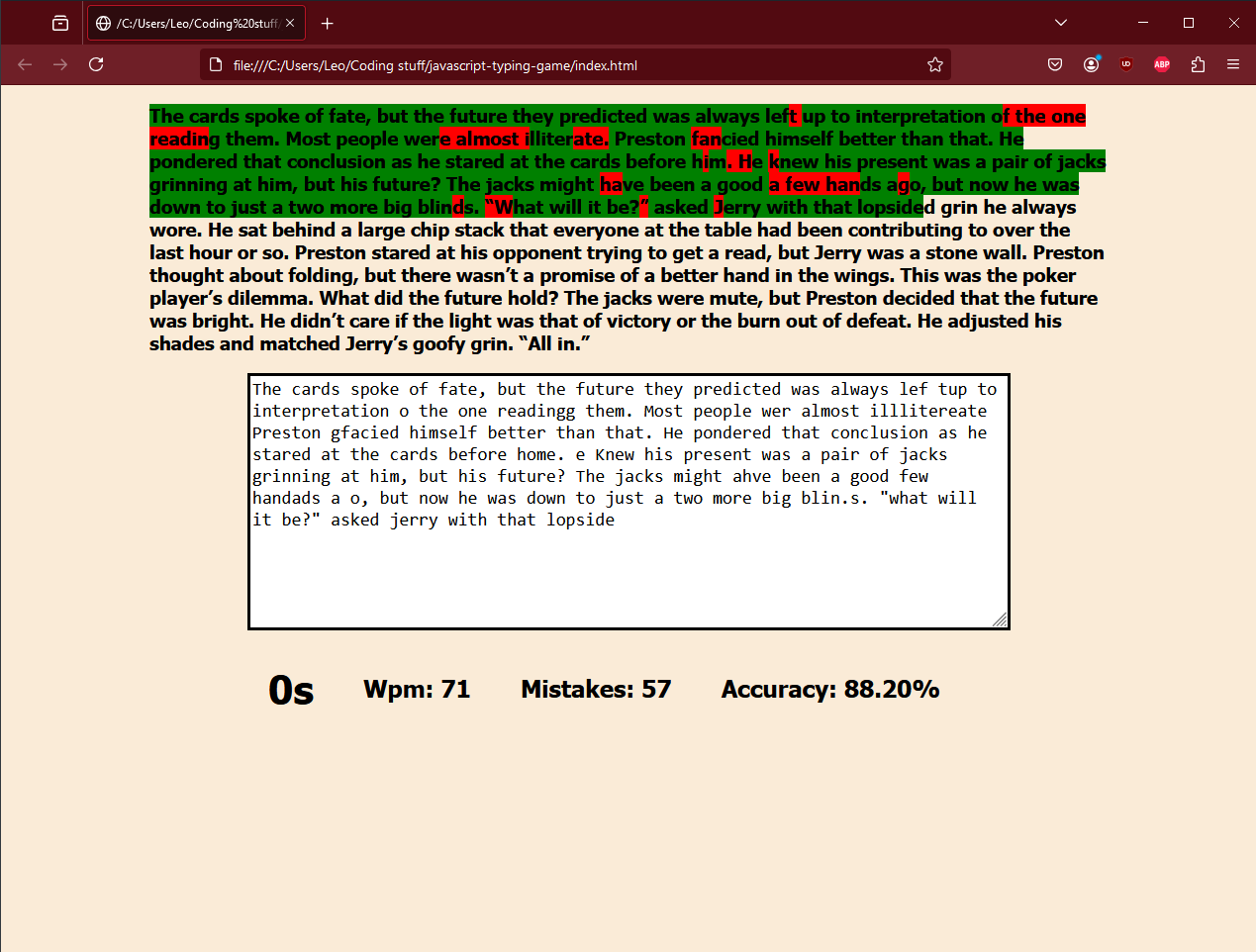 javaScript typing page image
